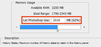 Photoshop - Memory Usage