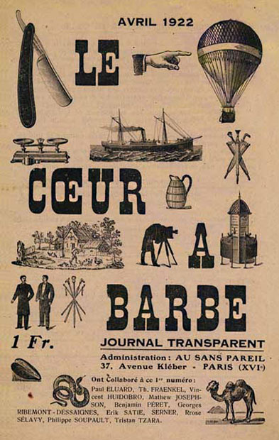 <em>Cover design for</em> Le Coeur à Barbe:Journal Transparent