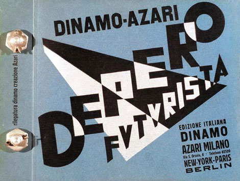 <em>FortunatoDepero's book </em>Depero Futurista,<em> 1927.</em>