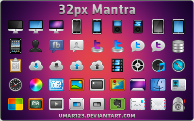 Free Icon Sets - 32px mantra