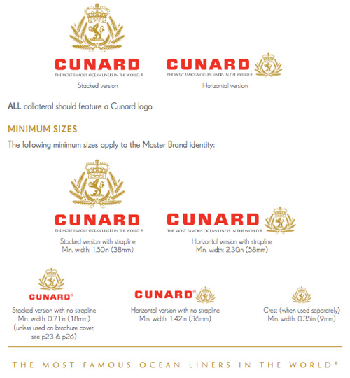 Cunard logo options