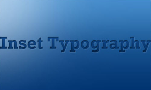 How to Create Inset Typography in Photoshop