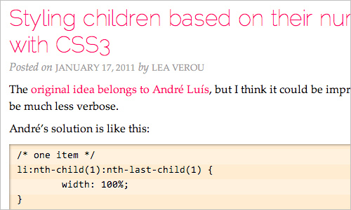 Styling children based on their number, with CSS3