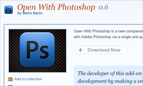 Open With Photoshop :: Add-ons for Firefox