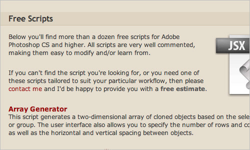 Adobe Photoshop Scripts