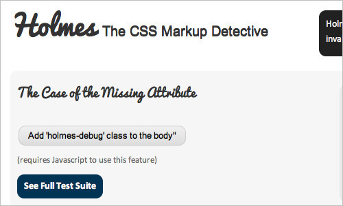 HTML5 Diagnostics with CSS