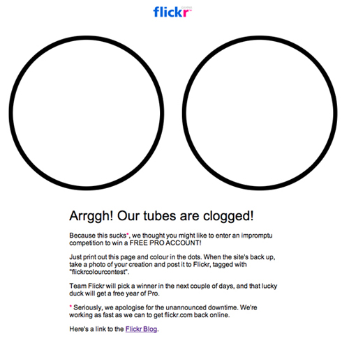 Flickr Tubes Are Clogged